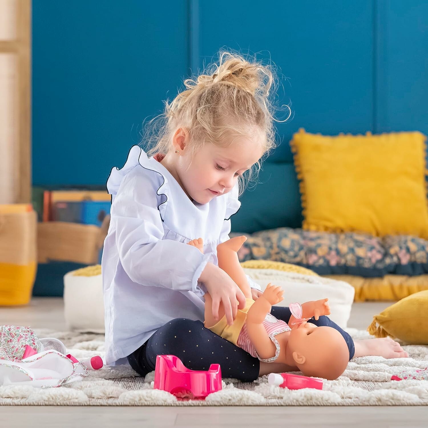 Sac à langer + 7 accessoires poupon 36cm