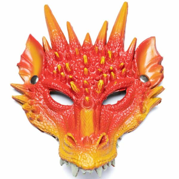 Masque de dragon rouge