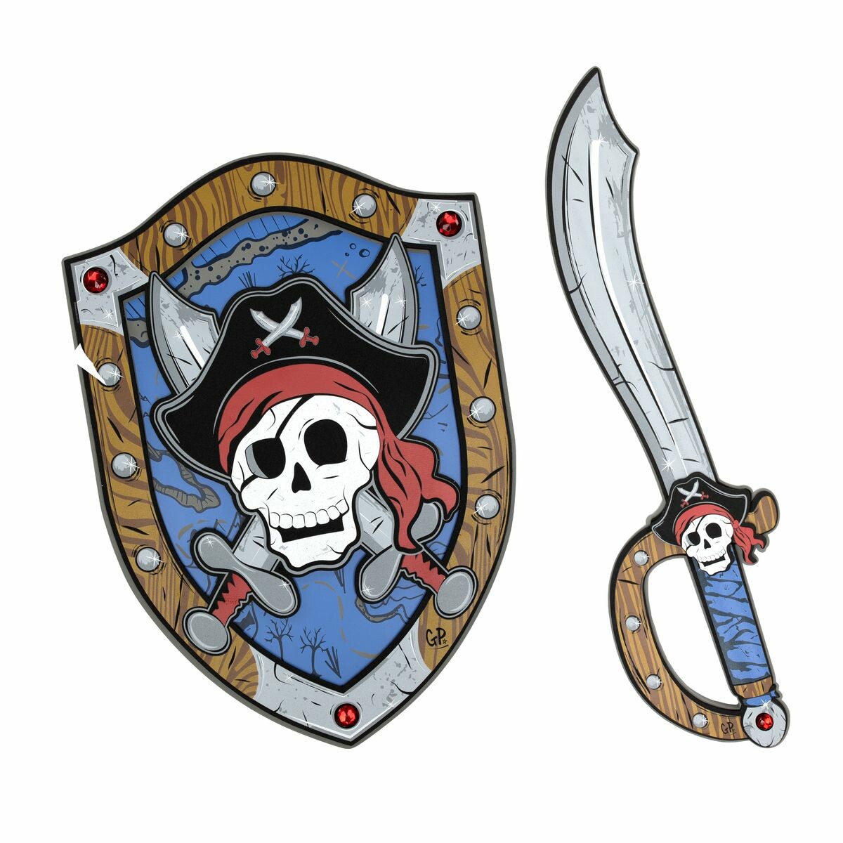 Bouclier de pirate en mousse