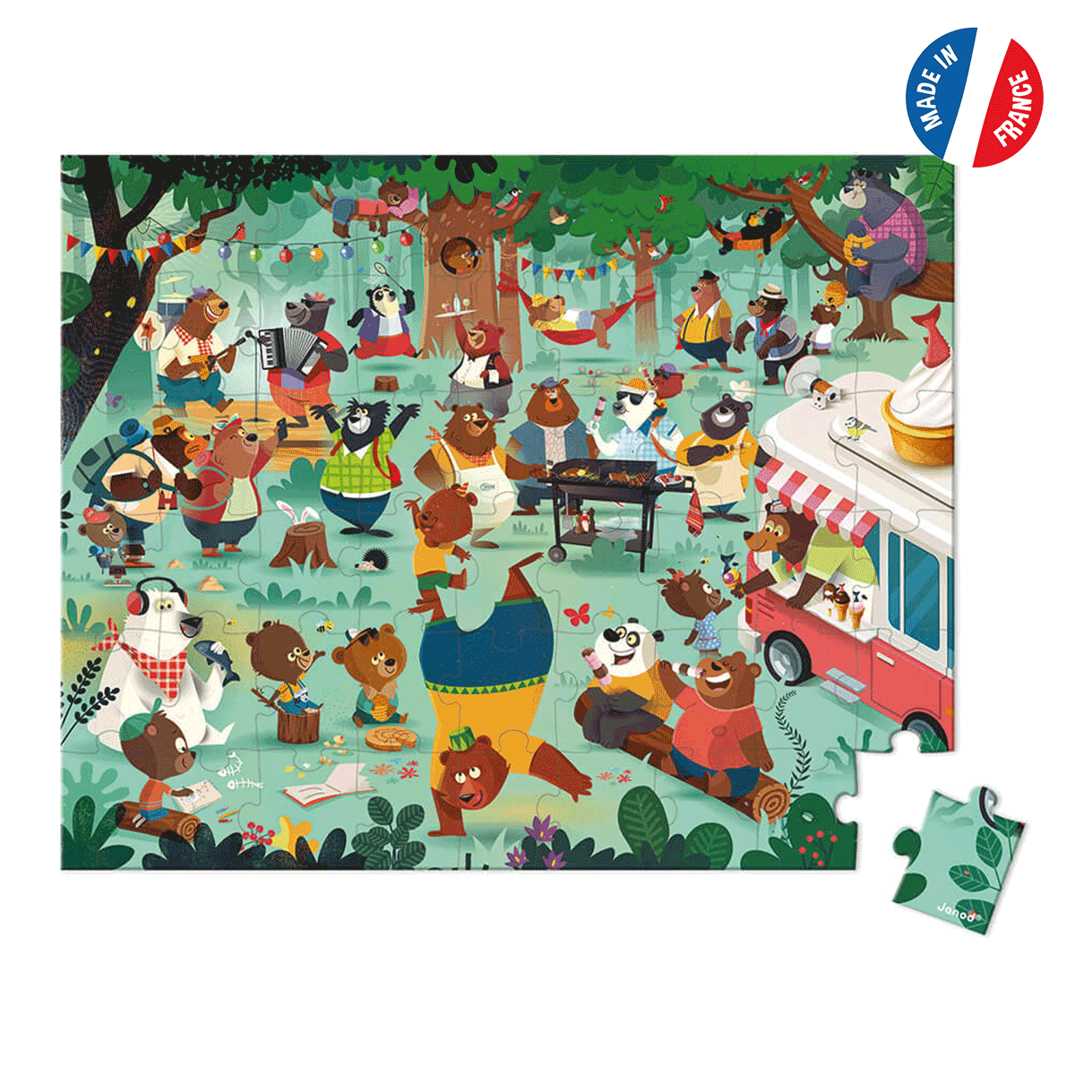 Il est présenté dans une jolie valisette avec une poignée en tissu pour l'emporter partout avec soi et le ranger.