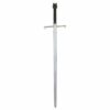 L'épée était l'arme principale des chevaliers au Moyen Âge. Elle était utilisée pour combattre à la fois à cheval et à pied et était considérée comme un symbole de statut et de puissance chez les seigneurs et les chevaliers. Les épées étaient également souvent utilisées pour des cérémonies et des rituels, comme les investitures de chevaliers. En raison de leur importance stratégique et symbolique, les épées étaient souvent fabriquées avec soin et étaient considérées comme des objets précieux.