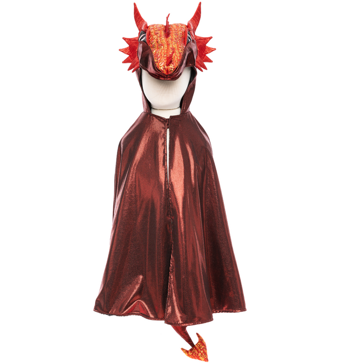 Fabriquée à partir du meilleur tissu en fibres synthétiques élastiques métallisée, la cape scintille et brille à la lumière, créant un effet irisé qui fera l'envie de tous vos amis