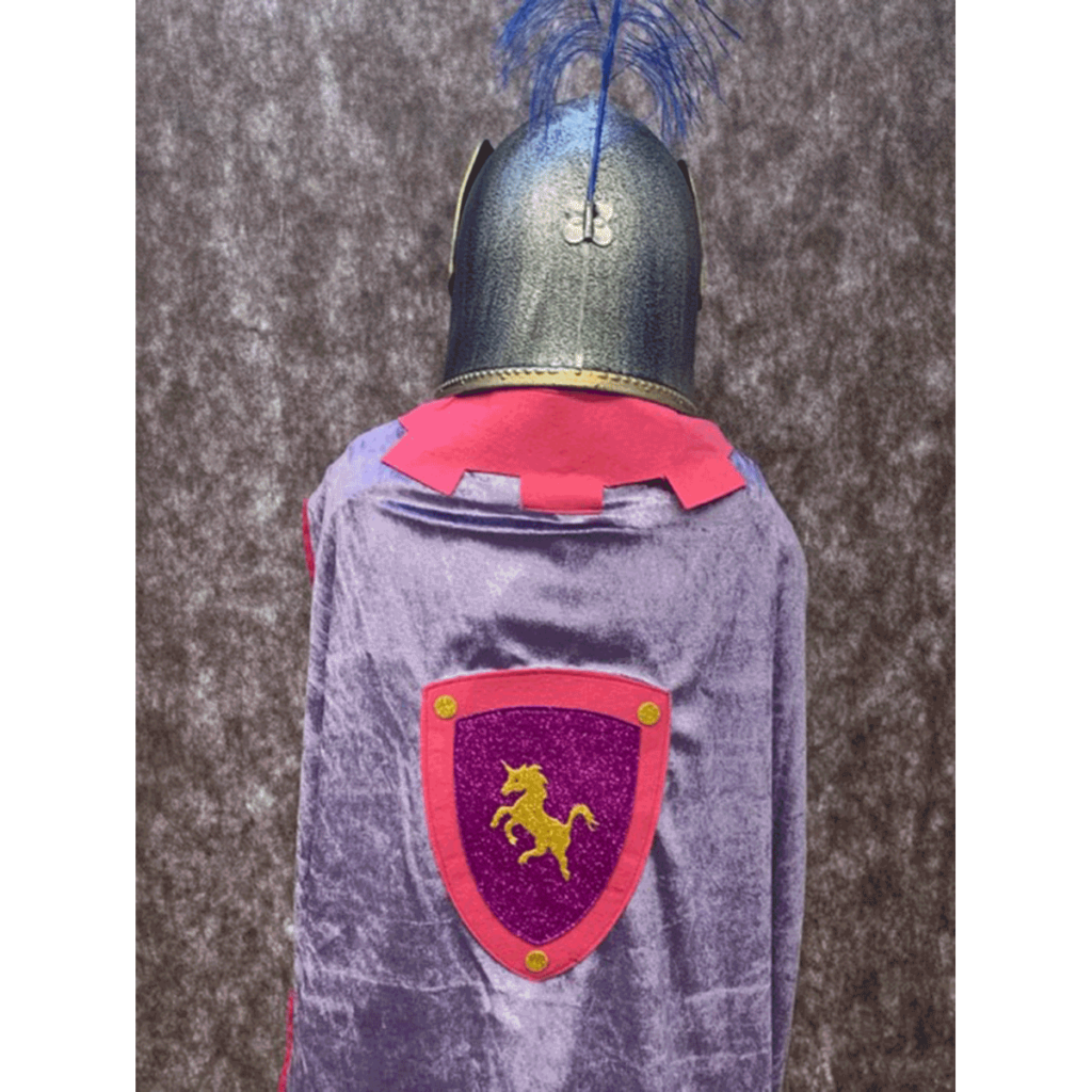 Cape De Chevalier Noble Liontouch – Bleue Avec Lion Doré, 3-8 Ans, Jeu Médiéval, Qualité Danoise, Testée Sécurité EU/US
