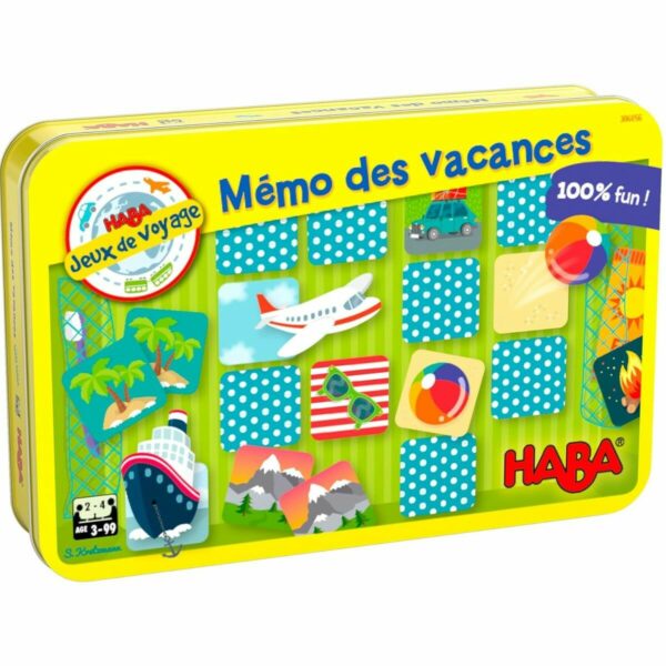 Découvrez le jeu Mémo souvenirs de vacances, un jeu éducatif  pour les enfants à partir de 3 ans.