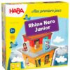 Rhino Hero Junior. Un premier jeu de société pour les tout-petits dès 2 ans.