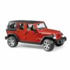 Jeep rouge jouet pour enfant. Découvrez cette reproduction à l’échelle 1:16, la jeep rouge Wrangler Unlimited Rubicon