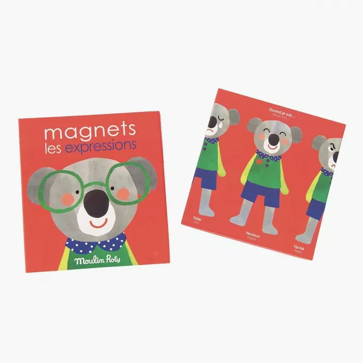 Jeu-magnétique-émotions Ce jeu magnétique offre une expérience interactive qui stimule l'imagination. Ce jeu aide les enfants à reconnaître et à comprendre différentes expressions faciales, ce qui contribue au développement de leur intelligence émotionnelle. Cela les aide à identifier et à comprendre les émotions chez les autres et chez eux-mêmes.