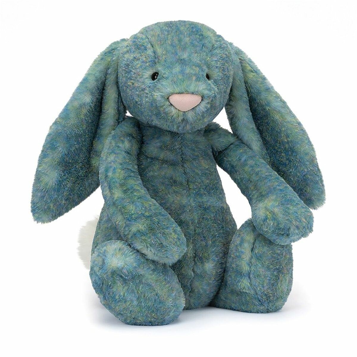 Bashful-Bunny-Bleu-Azur-51cm-Bidiboule Une peluche à câliner et à avoir toujours sous la main. Ses grandes oreilles sont très appréciées des petites mains qui adorent manipuler tout ce qui passe !