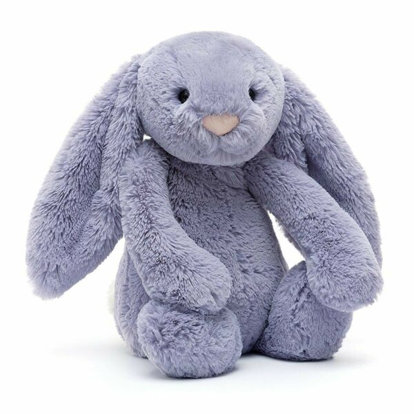 Câlinez cette Grande Peluche Bashful Bunny, Lapin Violet 31 cm