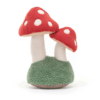 Avec leurs chapeaux tout doux de couleur rouge à pois blancs, ces gentils champignons sont d'adorables compagnons de jeu et de câlins pour les enfants de tous les âges.