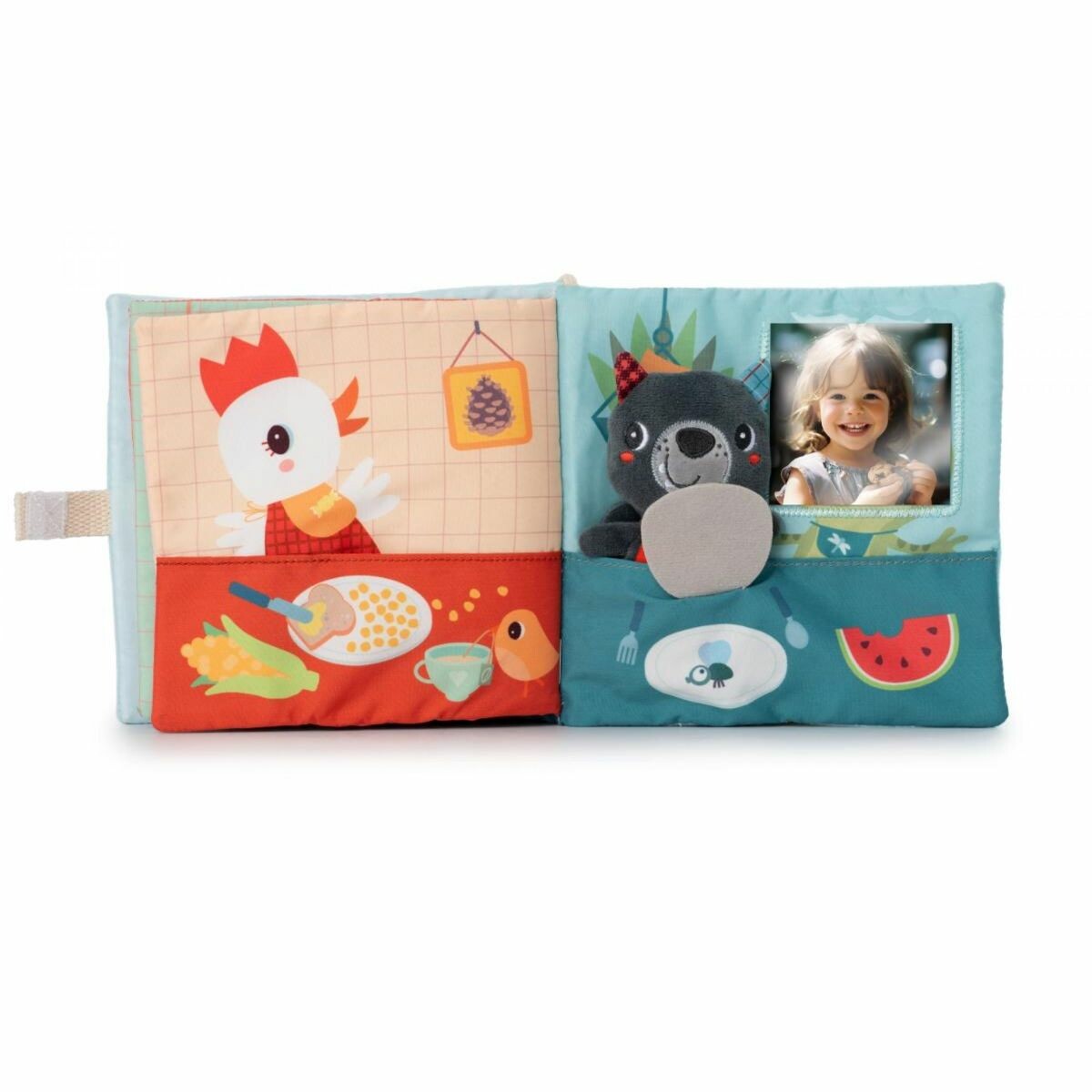 Une place est prévue pour ajouter une photo et personnaliser le livre.