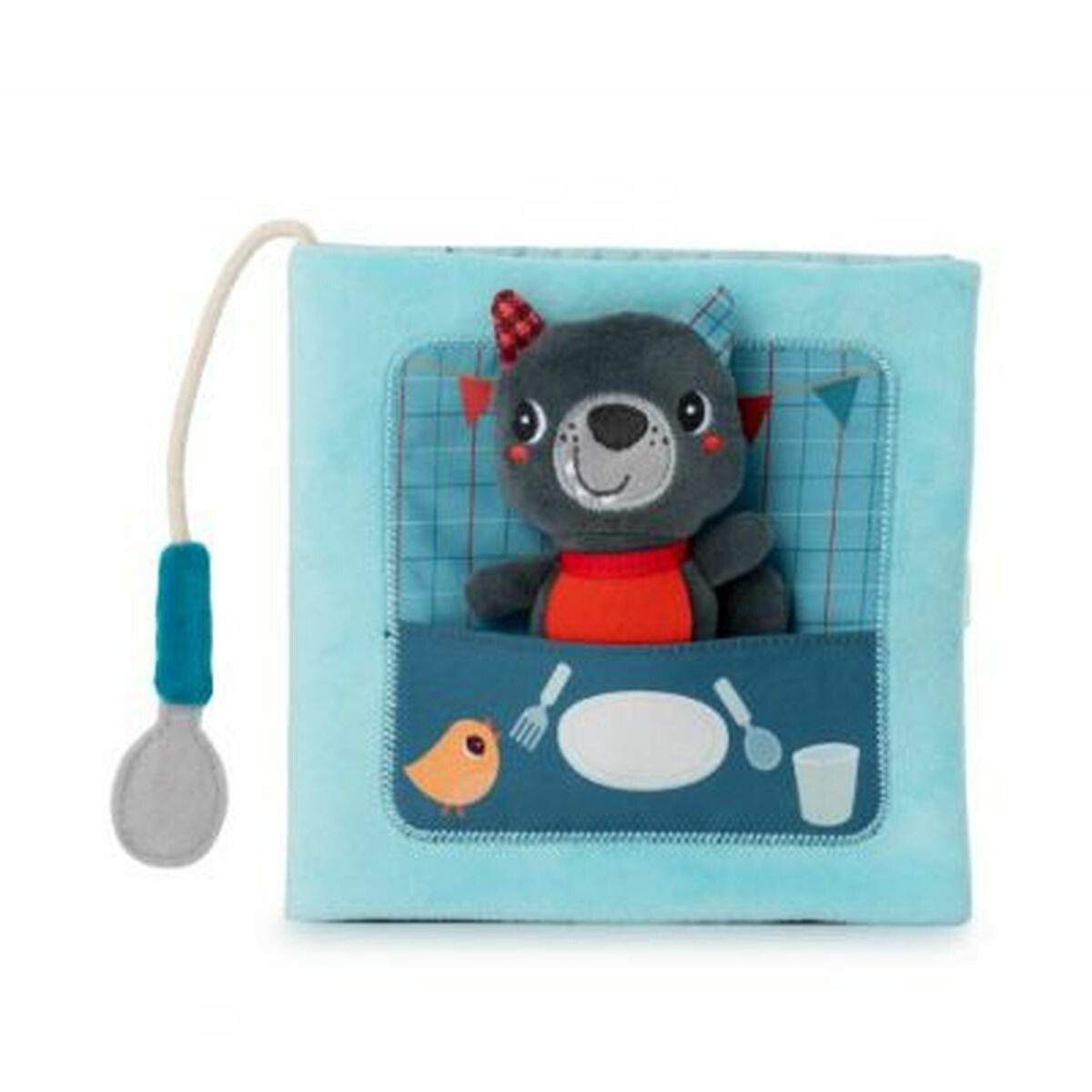 Louis apprend à manger avec une cuillère