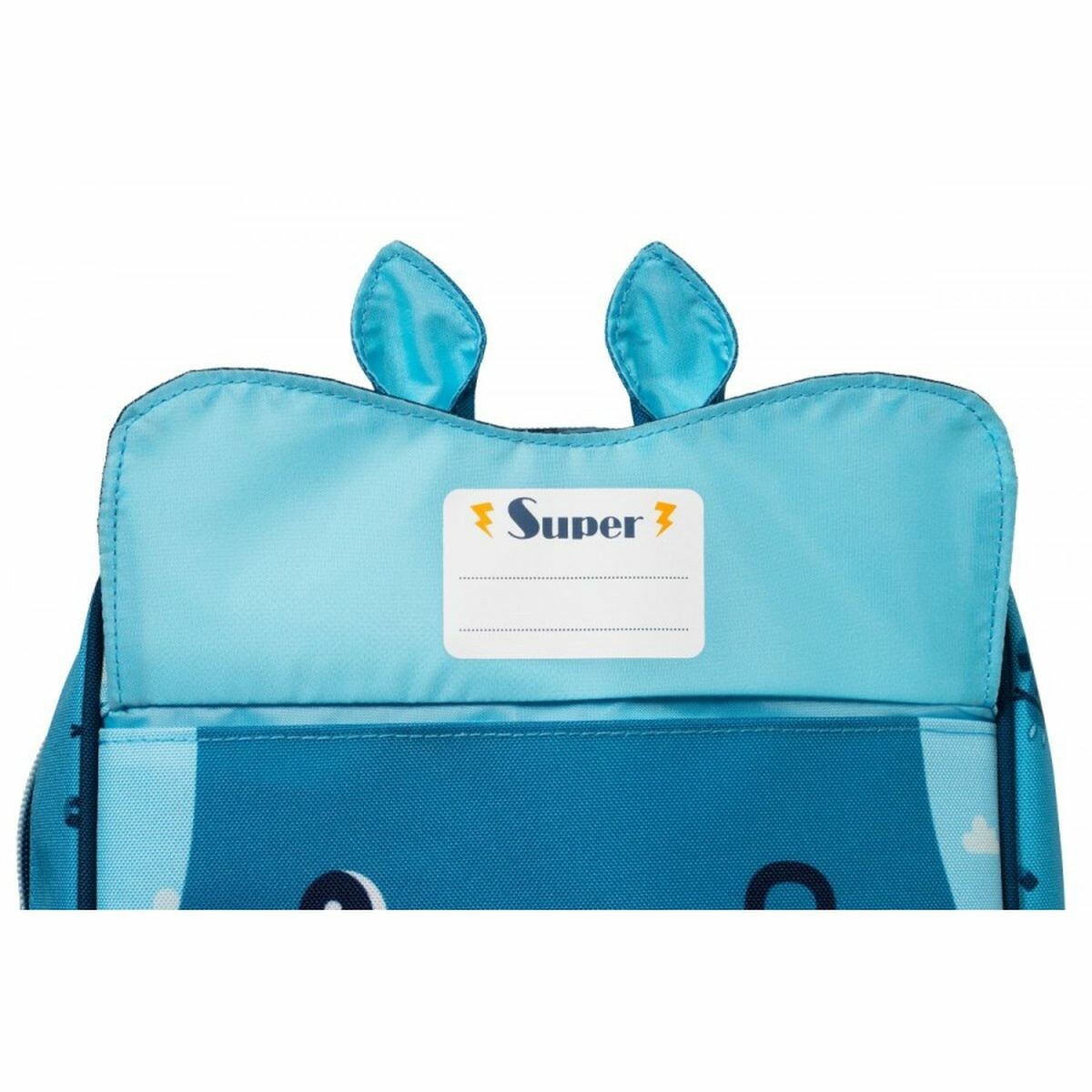 Pratique : une étiquette est prévue pour écrire son nom.