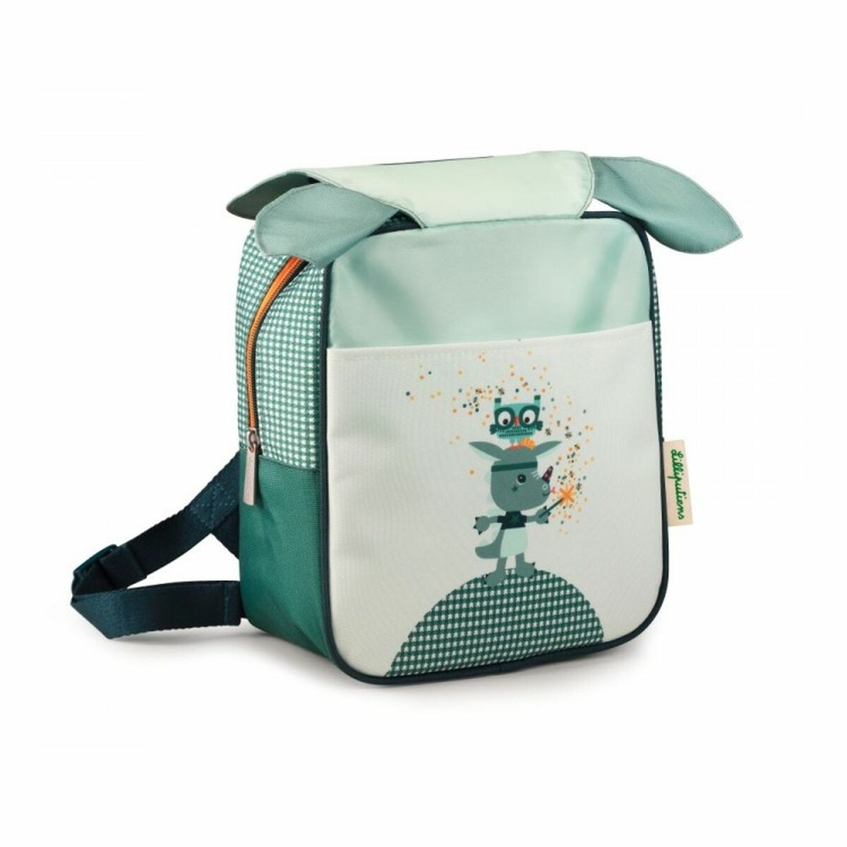 Que ce soit pour la crèche, les journées chez les grands-parents ou sa première rentrée de maternelle, ce sac à dos coloré dispose d’une grande poche qui accueillera doudou, goûter et autres petits secrets.