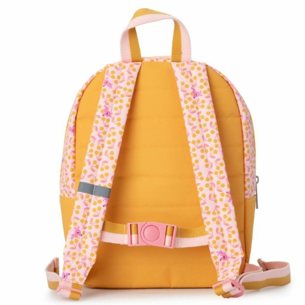 Il est imperméable et a des bretelles réglables et ajustables. Il s'adaptera à toutes les tailles d'enfant. Elles sont accompagnées d'un clip ventral pour bien maintenir le sac et répartir correctement le poids des affaires.