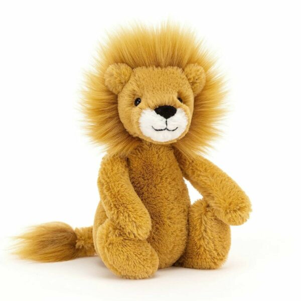 Câlinez cette Peluche Bashful Lion. Le roi des bêtes est une peluche adorable et câline, parfaite pour les enfants de tous âges dès 1an.