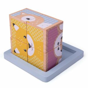 Cubes Puzzle en bois dès 6 mois