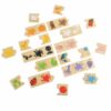 Le jeu "Correspondance des couleurs" permet aux tout-petits de développer leur motricité fine et leur coordination en manipulant les grosses pièces et en les associant aux couleurs correspondantes.