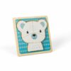 Découvrez ce Puzzle en bois à grosses pièces Ours polaire adapté aux très jeunes enfants.