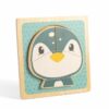 Découvrez ce Puzzle en bois à grosses pièces Pingouin adapté aux très jeunes enfants