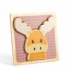 Découvrez ce Puzzle en bois à grosses pièces Elan adapté aux très jeunes enfants
