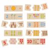 Avec 30 pièces de puzzle, les enfants doivent faire correspondre les chiffres de 1 à 10 à la bonne image et au bon nombre de points pour obtenir 10 puzzles complets de 3 pièces !