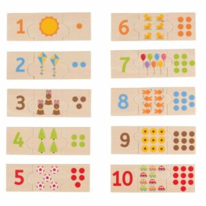 Puzzle Bois pour apprendre à compter