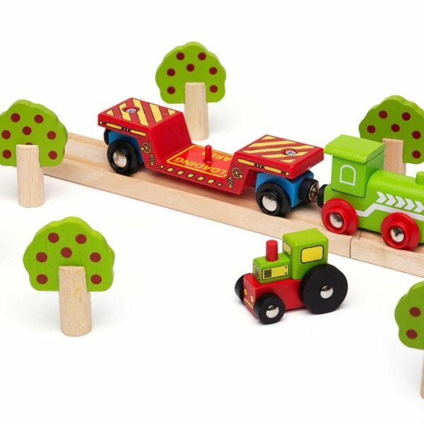 Ajouter des accessoires à un circuit de train en bois destiné aux enfants est une excellente idée pour stimuler leur créativité et leur imagination.