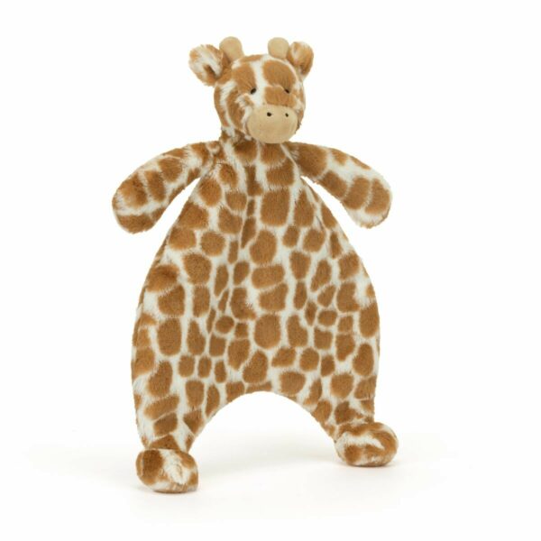 Adoptez le Doudou plat Bashful Girafe 27 cm, une peluche parfaite dès la naissance !