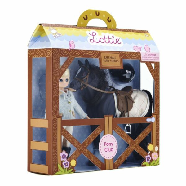 Ils sont présentés dans somptueux coffret cadeau qui comprend une poupée Lottie de 18 cm de haut et son poney Seren