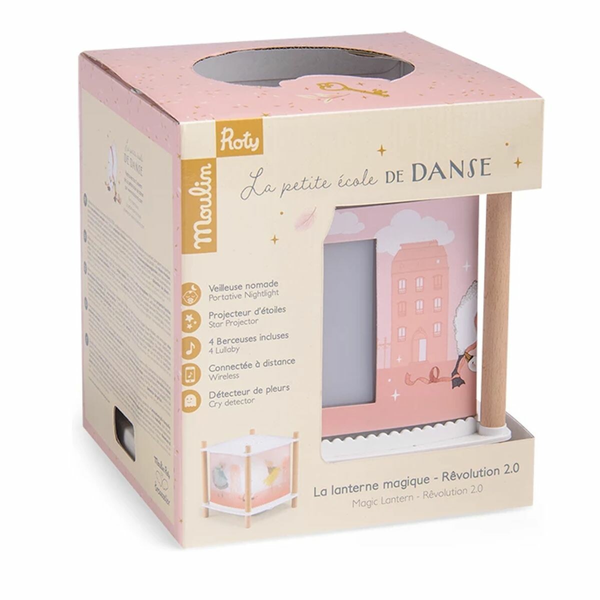 Une adorable veilleuse parfaite pour créer une ambiance douce et féerique. Avec son design poétique et sa lumière tamisée, elle accompagnera votre enfant dans ses moments de sommeil et d'éveil.