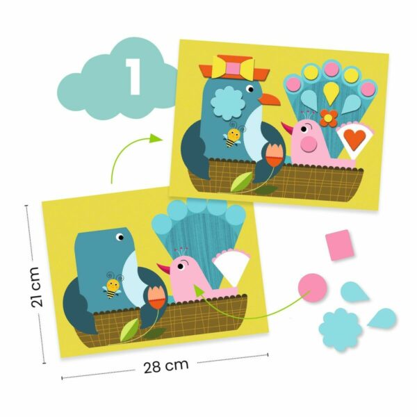 Voici un coffret très complet proposant 6 activités créatives pour des enfants dès 18 mois. Collage, coloriage, carte à gratter... Il y en a pour tous les goûts