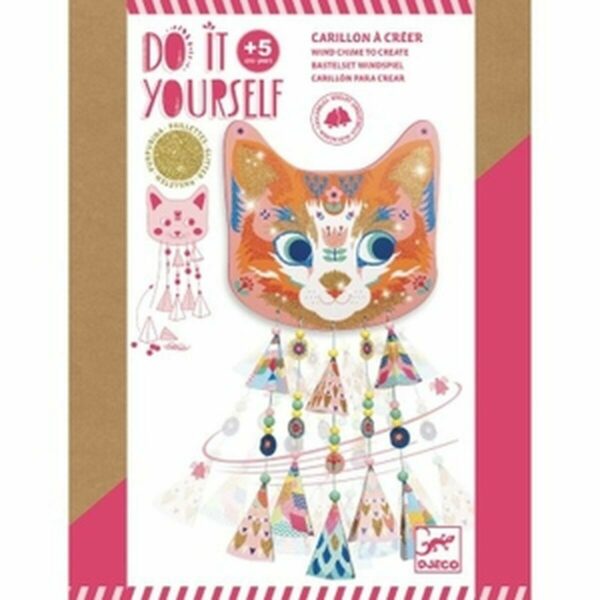 Découvrez ce Kit DIY Carillon Chat Kitty. Dès 5 ans