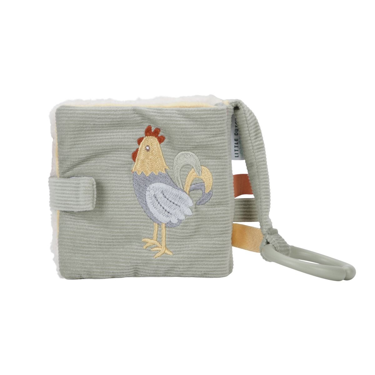 Livre-Tissu-Ferme Offrir un livre en tissu à votre Bébé est une excellente idée pour favoriser son développement sensoriel et cognitif tout en lui fournissant une source de divertissement sûre et adaptée à ses besoins.