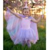 Cape et bandeau licorne arc-en-ciel 4/6 ans