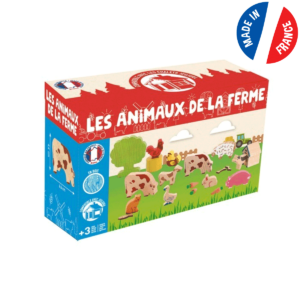 Animaux de la ferme en bois