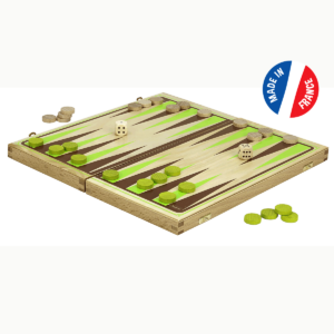 Jeu de Backgammon en bois pliable