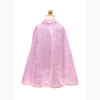 Cette cape est composée de centaines de paillettes rose pâle qui la font scintiller à la lumière.