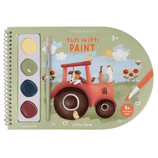 Ce cahier de peinture aux illustrations amusantes offre un divertissement aux enfants