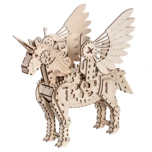 Licorne modèle 3D en bois