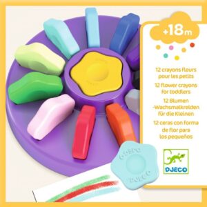 12 Crayons Fleurs pour les Petits