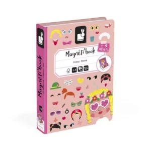 Magnéti’book Crazy Faces fille, 55 magnets