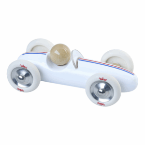 Voiture Grand Prix vintage MM blanche