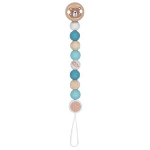 Accroche tétine en bois ours