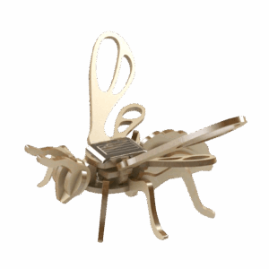 Maquette en Bois Abeille Animée qui Butine