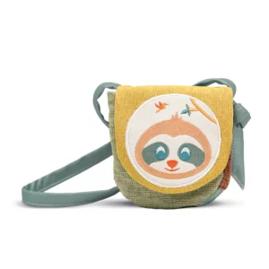 Sac besace pour enfant – Paresseux châtaigne