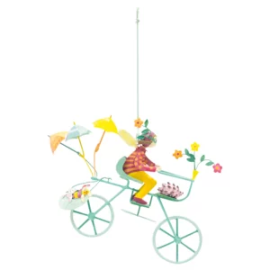 Mobile bébé enfant – Triplette Hérisson roues bleues